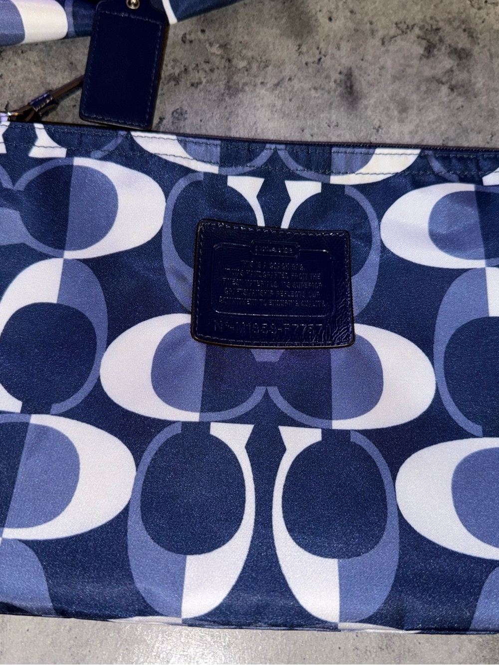 Coach Signature C Logo nylon Tote Bag - Picture 5 of 6